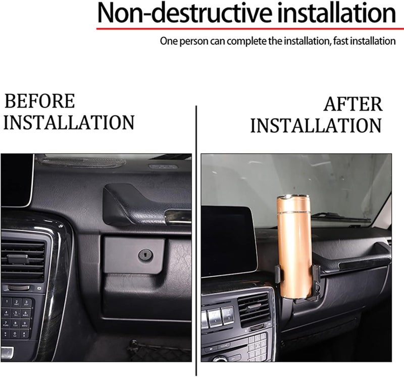 TINKI حامل هاتف متعدد الوظائف للسيارة لمرسيدس بنز G-Class (2007-2018) - أسود - Image 2