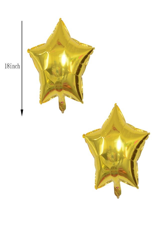 DYT 10PCS Gold Star Foil Balloons Moon Foil Mylar Balloons for Baby Shower Christmas Anniversary Engagement Wedding Birthday Party Decoration - Image 3