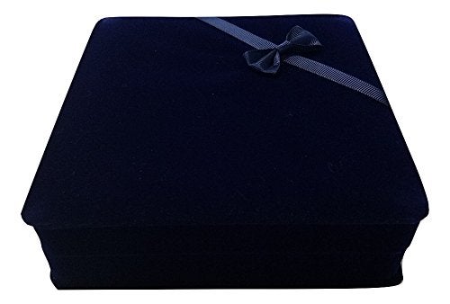 JM Future Gift Box for Jewelry, Necklace, Earring and Bracelet, X-Large, Navy - Image 3