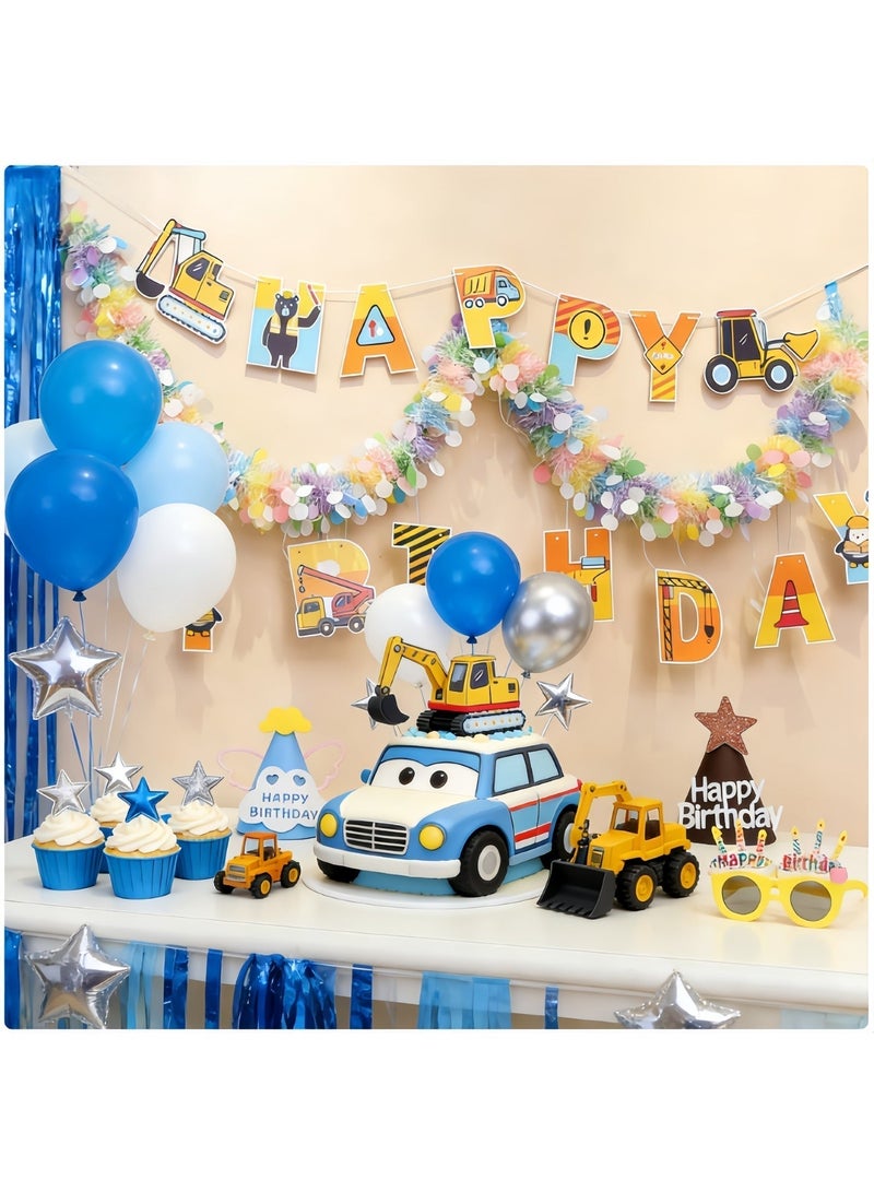 عالم البالونات لافتات عيد ميلاد سعيد، لافتات حروف ملونة مخصصة، ديكورات معلقة على شكل سيارة لعبة لحفلات عيد الميلاد، ديكورات عيد ميلاد للأطفال والرضع والكبار، لوازم الحفلات - Image 5