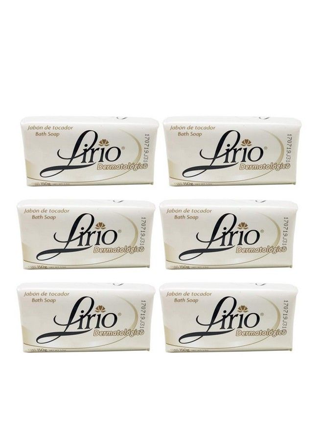 lirio Dermatologico Bar Soap. Glycerin Enriched Antibacterial Soap. For Daily Use. Suitable For All Skin Types. 5.3 Oz. Pack Of 6 - Image 2