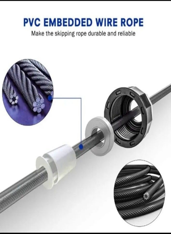 STEFFER Skipping Rope For Men & Women Adjustable Jumping Rope For Men Gym Rope/Exercise Rope For Men Workout (Green) - Image 4