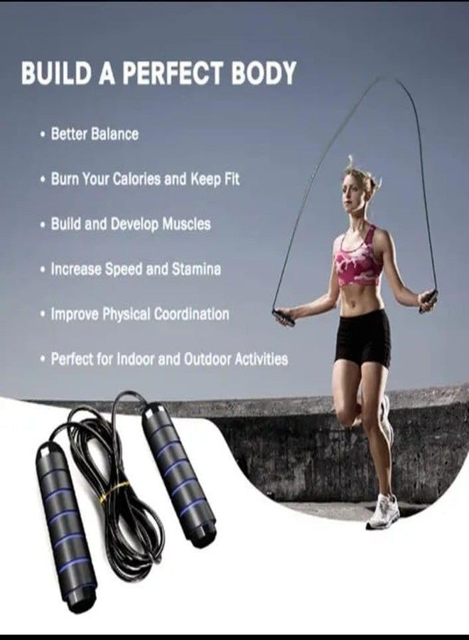 STEFFER Skipping Rope For Men & Women Adjustable Jumping Rope For Men Gym Rope/Exercise Rope For Men Workout (Green) - Image 5