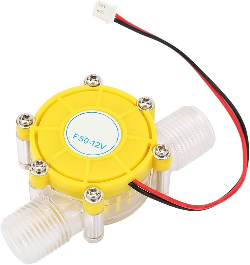 F50 12V Transparent Yellow Micro Hydro DC Water Flow Pump Hydroelectric Power Generator - Image 5