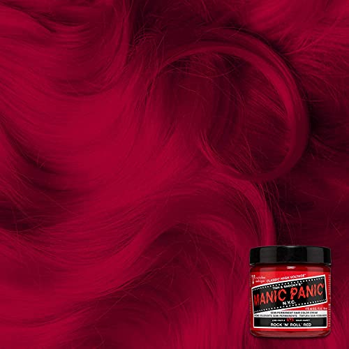 MANIC PANIC Classic Rock N Roll Red Semi Permanent Hair Color - Warm Medium Red Hair Dye for Women & Men That Lasts 4-6 Weeks - Vegan, Ammonia & Cruelty-Free - Create & Mix Custom Shades (4oz / 2pk) - Image 3