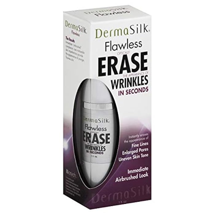 Dermasilk Anti Aging Skin Care Cream, Flawless optically ERASE The Appearance Of Wrinkles In Seconds, **IMMEDIATE Airbrushed Look** instantly erases The appearance of FINE LINES, UNEVEN SKIN TONE