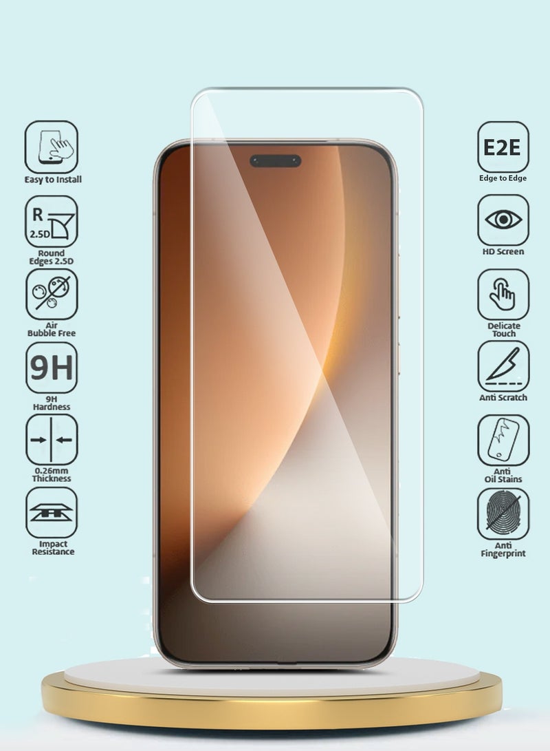 جيماكس واقي شاشة زجاجي مقسّى بحواف منحنية UV لسلسلة Honor Magic8 Pro 5G 2025 GMAX بريميوم - شفاف - Image 2