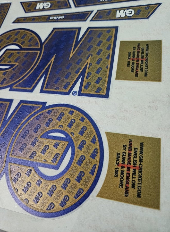 AYN Bat Sticker 4D Digital Embossed English Willow Fiber Tape Sports Accessories Protection, MNV Gold - Image 3