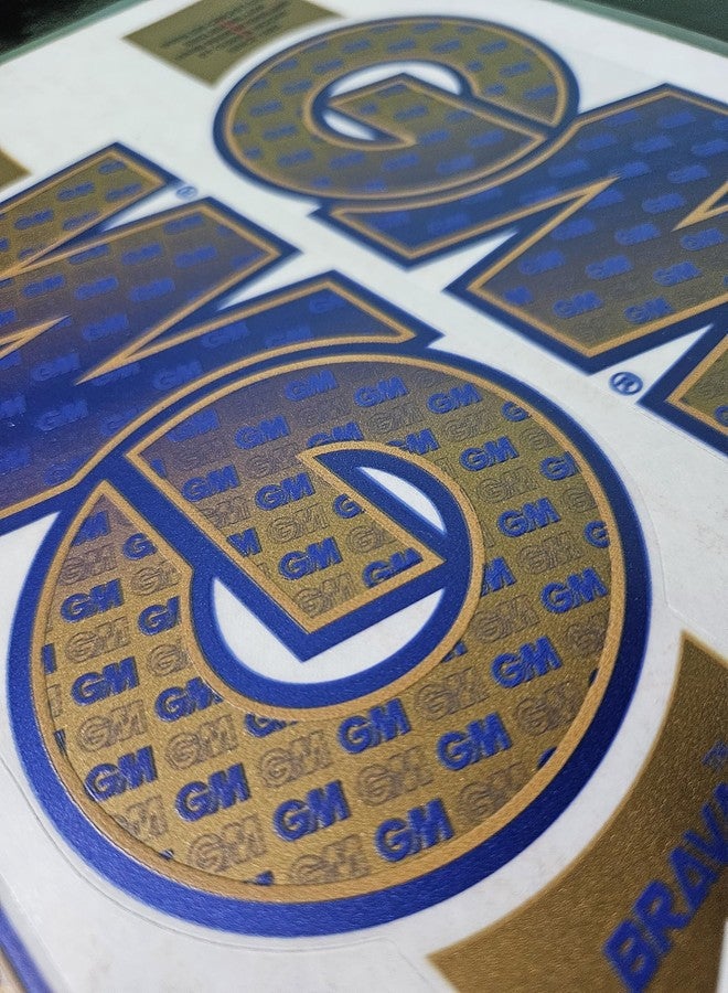 AYN Bat Sticker 4D Digital Embossed English Willow Fiber Tape Sports Accessories Protection, MNV Gold - Image 5