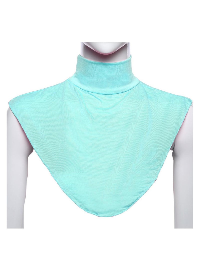 Loquat Ladies Shawl Turtleneck Fake collar Top Neck scarf Light Blue 