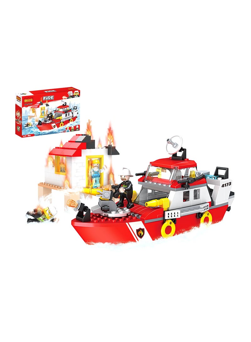 COGO 4173 316-Piece Firefighter Series Non-Toxic Building Blocks Set For Kids 316 6+ Years - Image 2