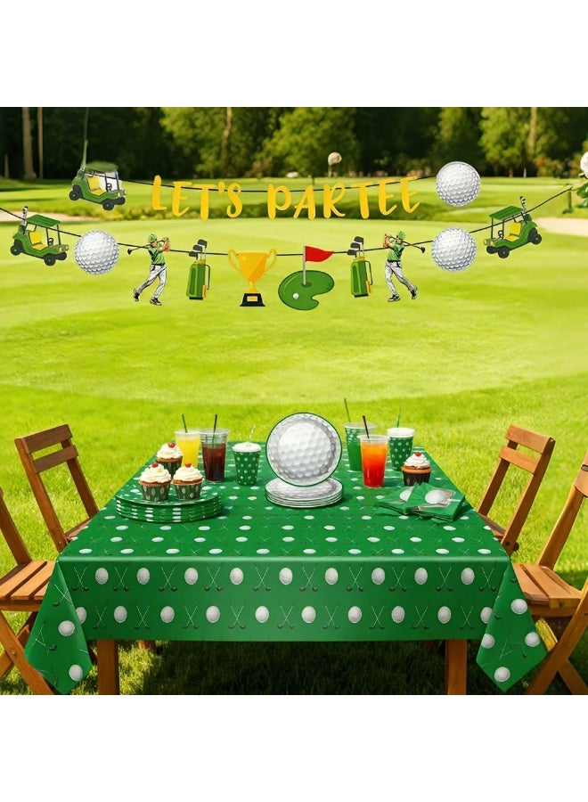 162 Pieces Golf Themed Party Supplies Decorations Kit for Birthday Parties, Serves 20 Guests - Image 5