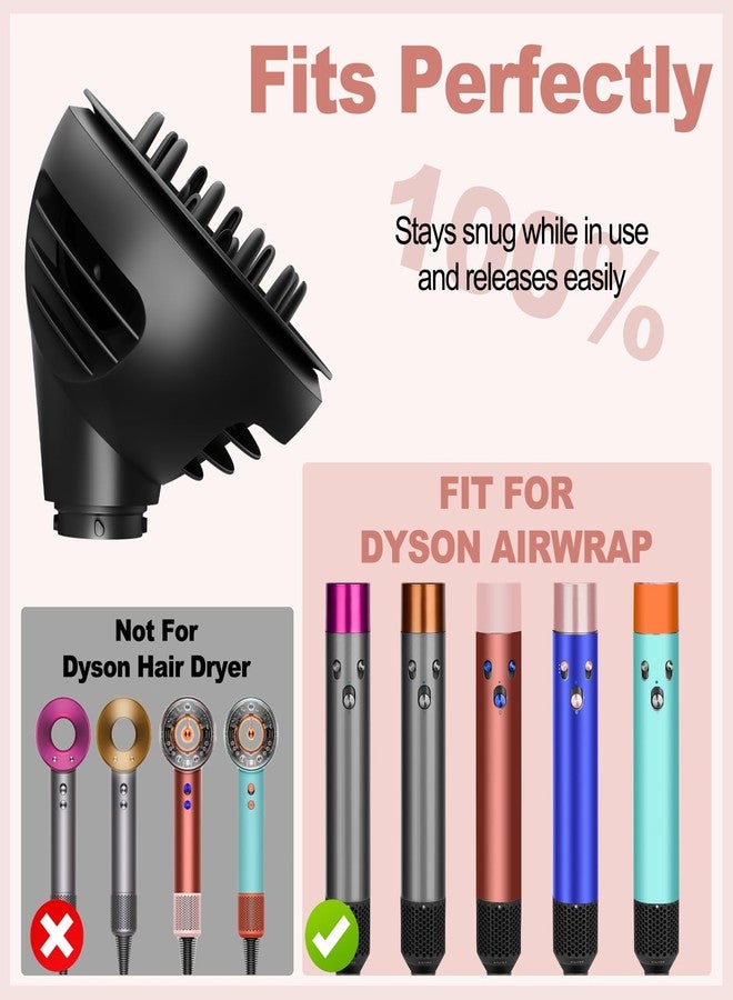 PUREGUST Wave Curl Diffuser Attachment Black for Dyson Airwrap, Airflow Dome and Diffuse Two Modes for Air wrap HS01 HS05, Hair Diffuser Nozzle to Enhance Curl and Control Wavy - Image 4