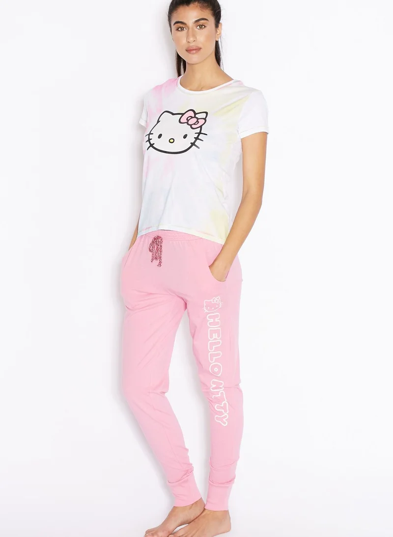 Hello Kitty Printed Pyjama Set