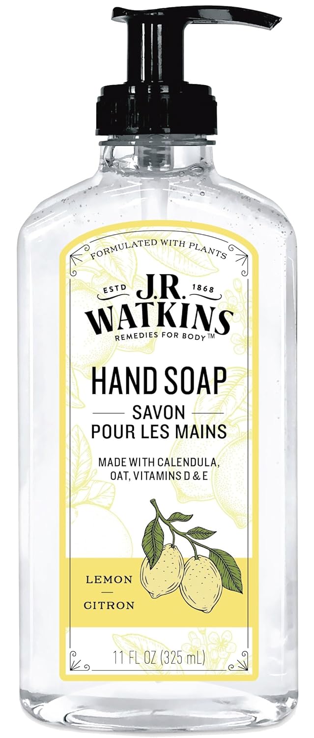JR Watkins صابون يد الليمون من JR Watkins Naturals شفاف 11 أونصة - Image 1