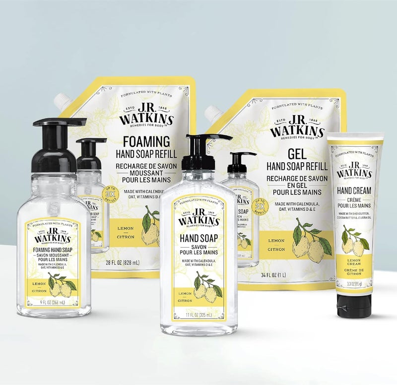 JR Watkins صابون يد الليمون من JR Watkins Naturals شفاف 11 أونصة - Image 4