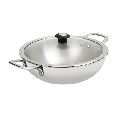 ROSTON Triply Kadai Stainless Steel with lid (24CM/2.5L) - Image 1