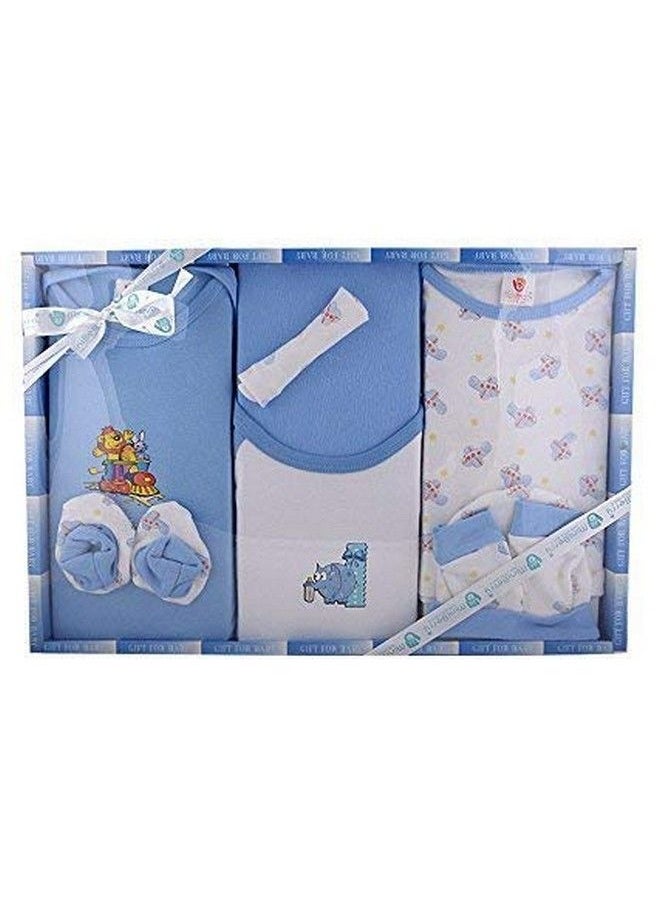 Mini Berry - New Born Baby Gift Set In Blue Color 8 Pcs - Image 1