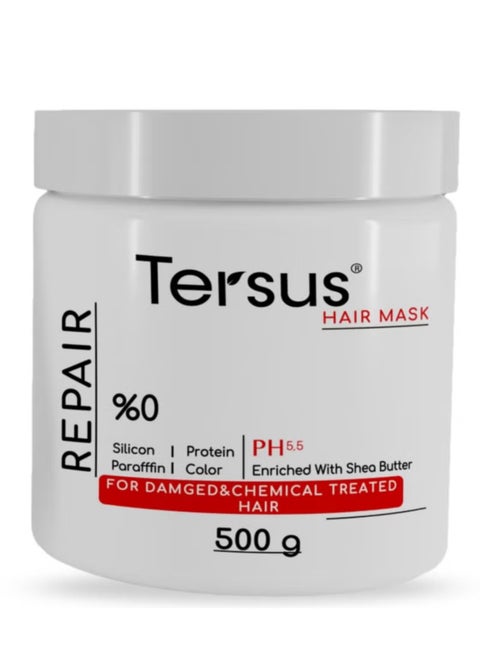 قناع إصلاح الشعر للشعر التالف والمعالج كيميائيًا بزيت الأرغان وزبدة الشيا - 500 جرام