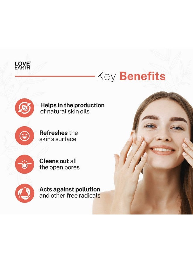 Love Earth No Foam Face Wash for Normal to Sensitive Skin | Soap Free, Non-Irritating, Skin Hydrating | Gentle Skin Cleanser 100ML - Image 4