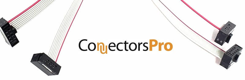 Connectors Pro 2-Pack 25cm 10 Inches 1.27mm 0.05" 8P 2x4 F/F Mini Female to Female IDC Connector 0.635mm 0.25" Pitch 8 Conductors 8 Wires SWD Flat Ribbon Cable - Image 4