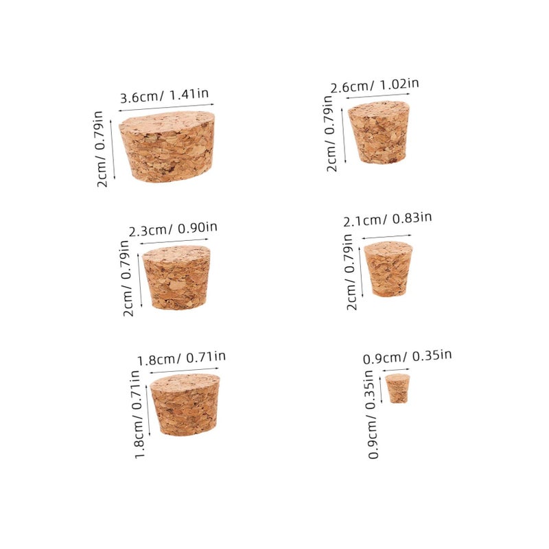 Natural Cork Wine Bottle Stoppers 1set for Home Brewing - Image 3