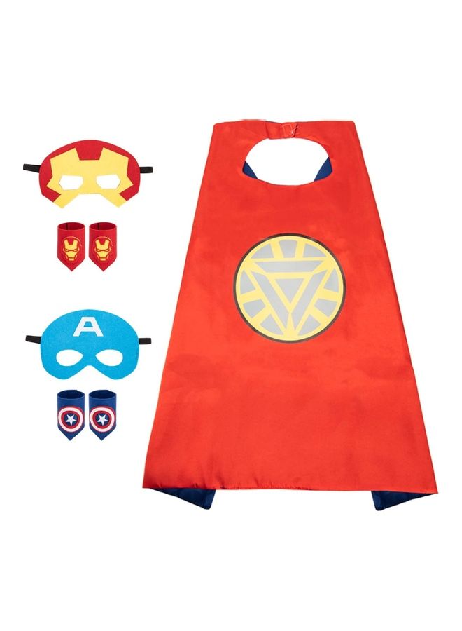 NIBEMINENT Double Sided Character Costume Cape And Mask Set - Image 1