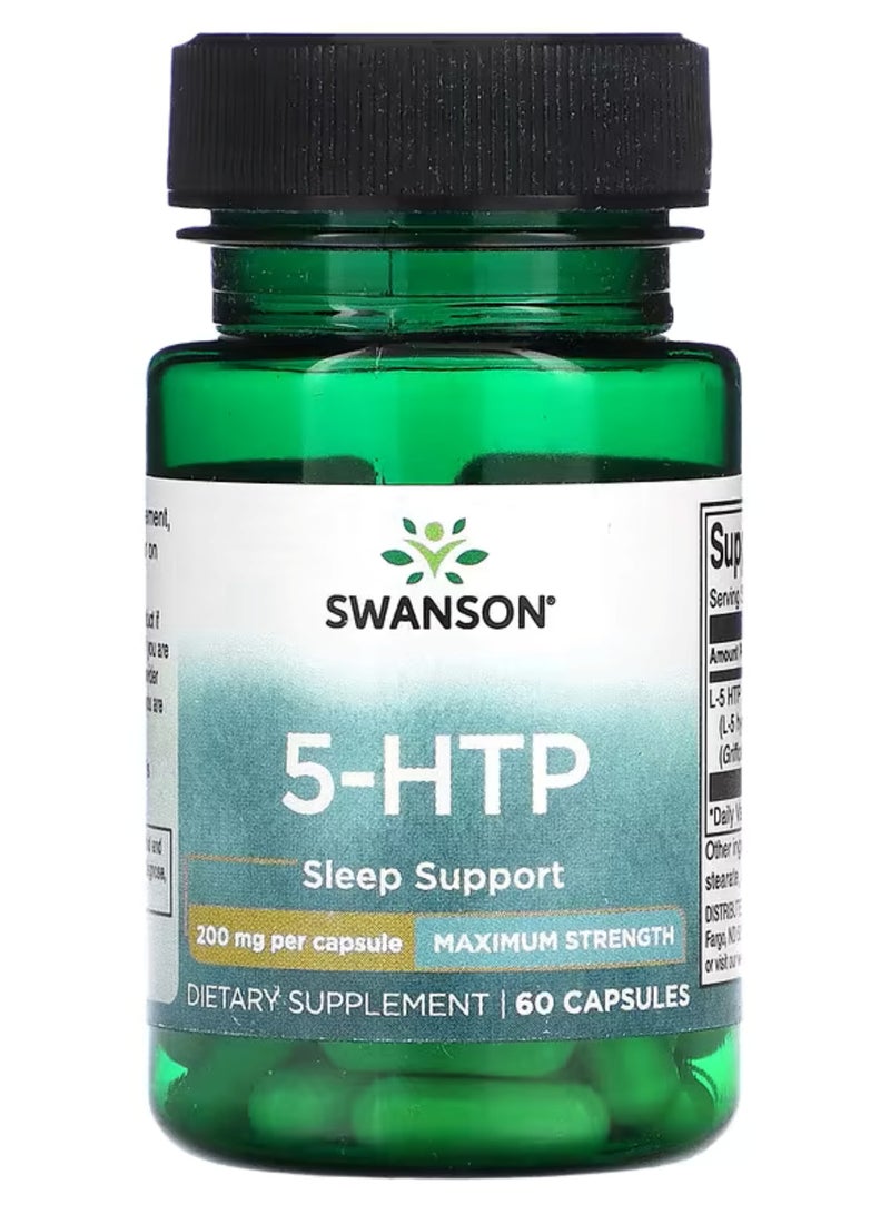 Swanson, 5-HTP, 200 mg, 60 Capsules
