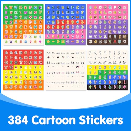 Odoorgames 100 Pcs Math Linking Cubes with 384 Cartoon Stickers – Essential Counting Cubes for Kids Math Learning and Fun Activities - Image 5
