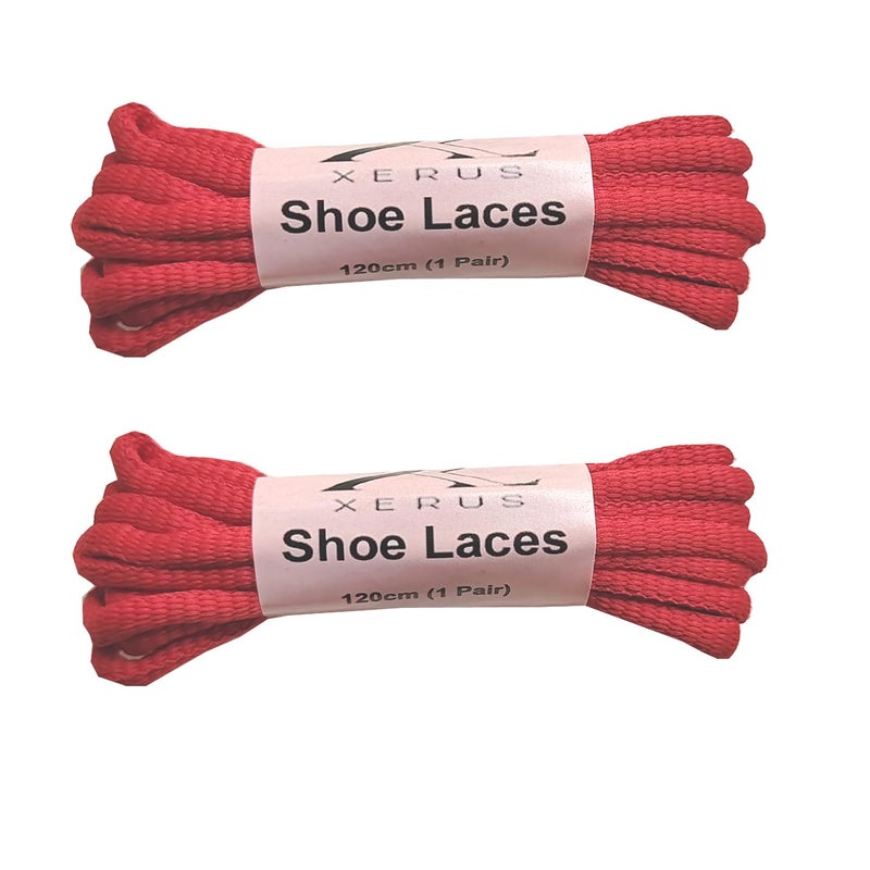 XERUS Shoe Lace Round Black 120cm for Sport and Sneakers Flat boot hiking Strings for Gym Running Athletic Men Women & Kids Shoes -(Pack of 2 Pairs) - Image 1