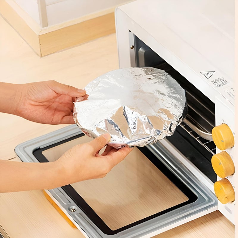 Reusable Cover - Insulated Aluminum Foil Food Wrap for Keeping Freshness in Your Kitchen (10 قطع) - Image 1