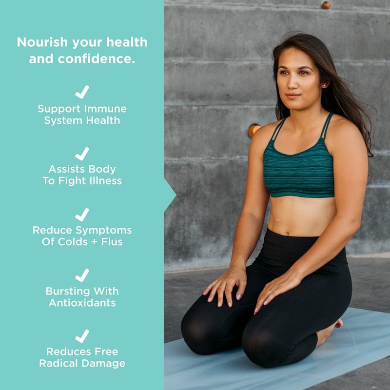 JSHealth مكملات فيتامينات جيه سهيث لتعزيز المناعة مع الزنك وفيتامين سي وإشنسا وورق الزيتون 60 قرص - Image 3