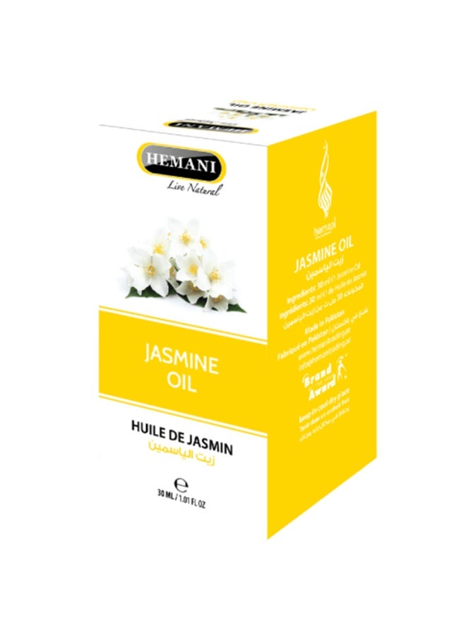 Hemani Jasmine Oil 30ml | 100% Pure Essential Oil for Hair Growth, Skin Care, Aromatherapy, Massage & Relaxation - Image 1