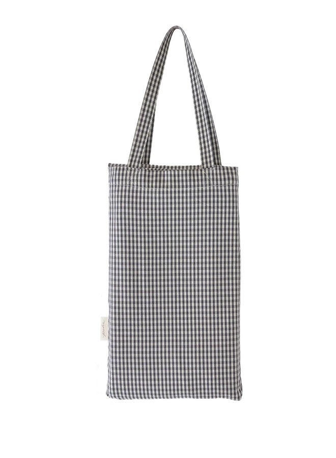 PEHR Gingham Kids Bedding Sheet Set, Indigo (Twin) | 100% Organic Cotton & Extra-Soft | Stone-Washed Fabric | Fitted Sheet with Elastic Seam | Includes Flat Sheet & Pillowcase | Reusable Tote Bag - Image 2