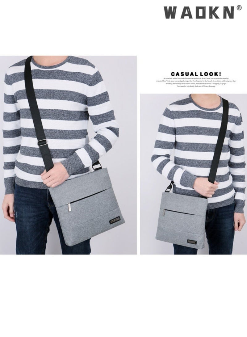 دبليو أيه أو كي أن حقيبة كمبيوتر محمول للرجال أو السيدات 15.6 بوصة حقيبة كمبيوتر محمول حقيبة كمبيوتر محمول حزام الكتف حقيبة كمبيوتر محمول رسول حقيبة السفر / الأعمال / مكتب المدرسة السفر حقيبة كمبيوتر محمول - Image 5