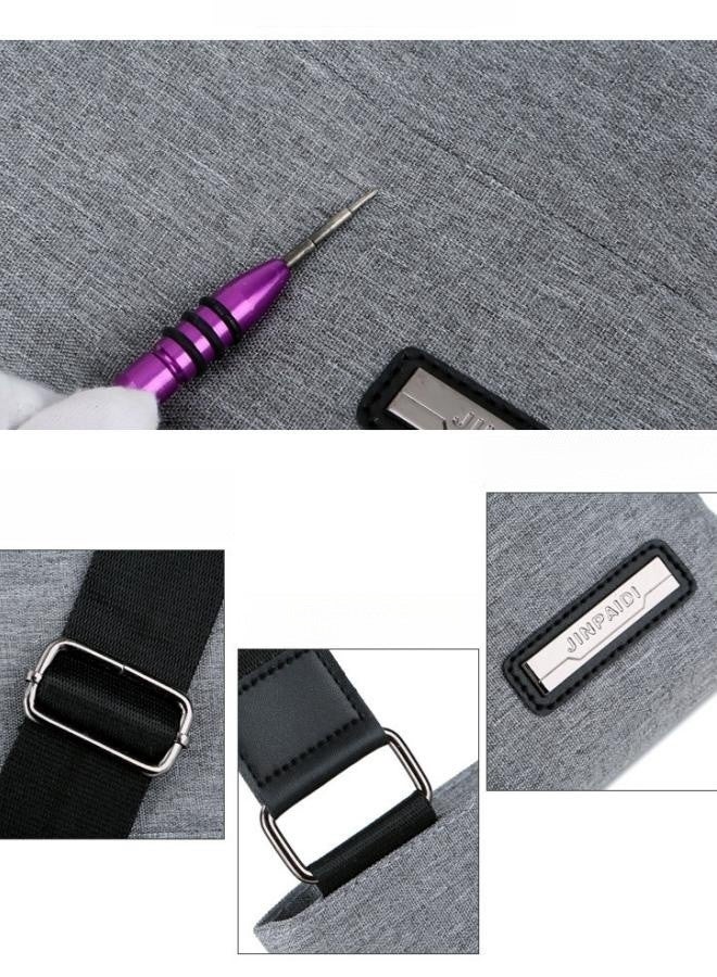 دبليو أيه أو كي أن حقيبة كمبيوتر محمول للرجال أو السيدات 15.6 بوصة حقيبة كمبيوتر محمول حقيبة كمبيوتر محمول حزام الكتف حقيبة كمبيوتر محمول رسول حقيبة السفر / الأعمال / مكتب المدرسة السفر حقيبة كمبيوتر محمول - Image 3