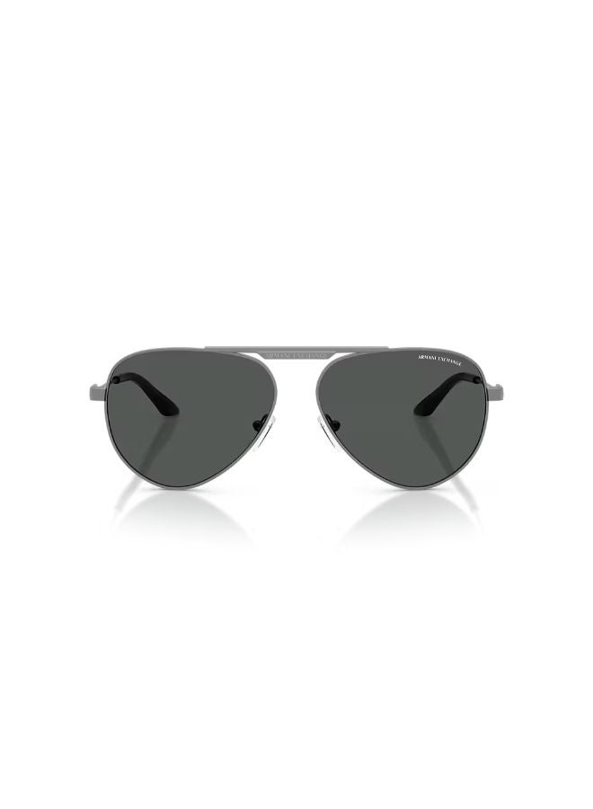 Armani Exchange Full Rim Unisex Pilot Sunglasses 58 0AX2060S - Image 2