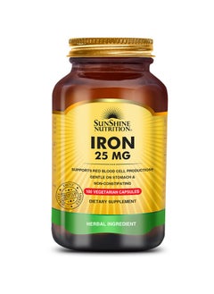 SUNSHINE NUTRITION Sunshine Nutrition Iron 25 MG Capsules 100s 