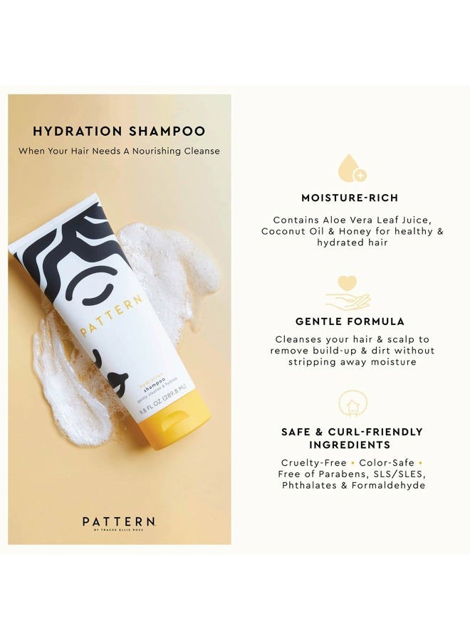 PATTERN Beauty by Tracee Ellis Ross Hydration Shampoo w Honey, Aloe Vera, Biotin and Tea Tree Leaf Oil for Curly Hair 3a-4c, 9.8 fl oz - Image 2