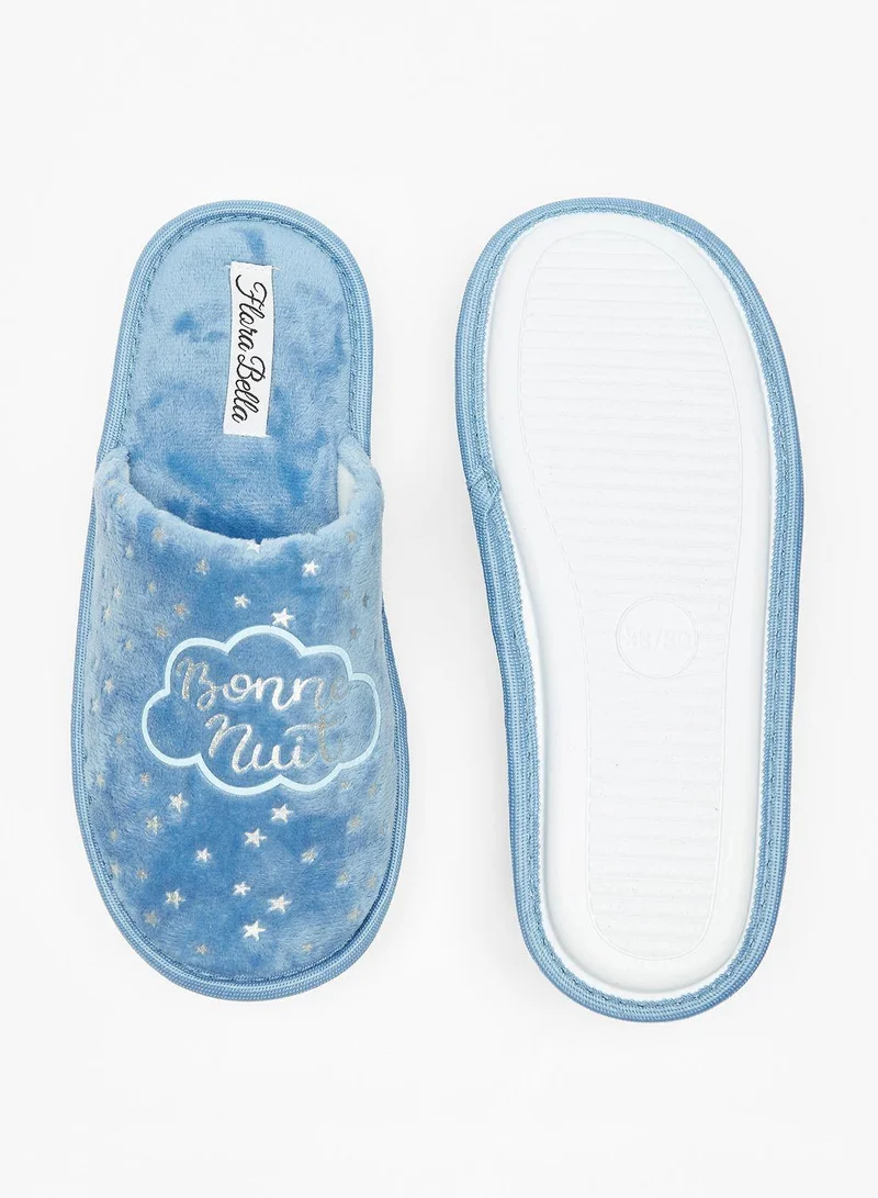 shoexpress Knitted Bedroom Slip Ons