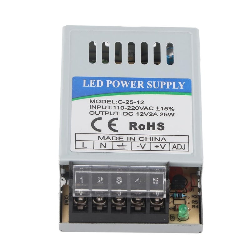 25W LED Switching Power Supply, High Efficiency, AC110/220V, Easy to Install, LED Switching Power Supply - Image 1