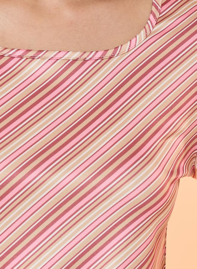 Take Two Striped Round Neck Long Sleeve Knit Top - Image 3