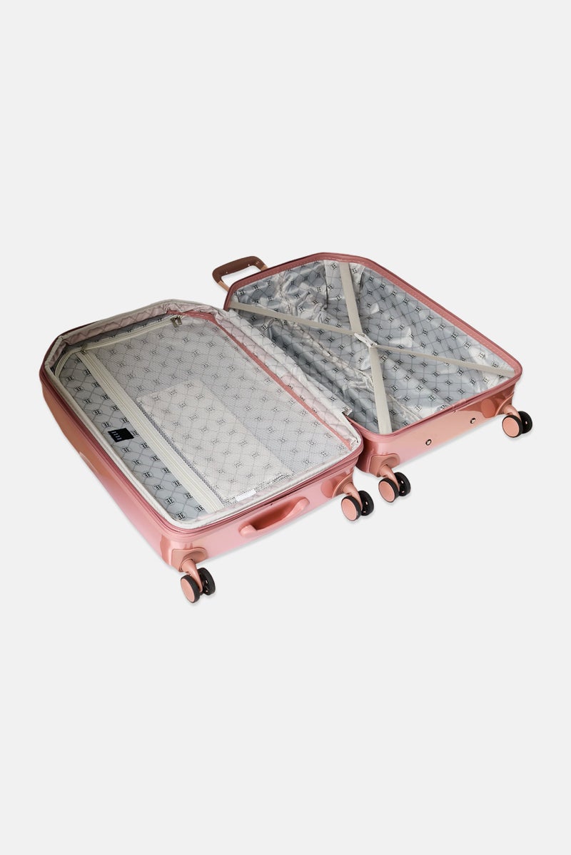 ELLE 26-Inch Hardshell Check In Spinner Luggage, Rose Gold - Image 5