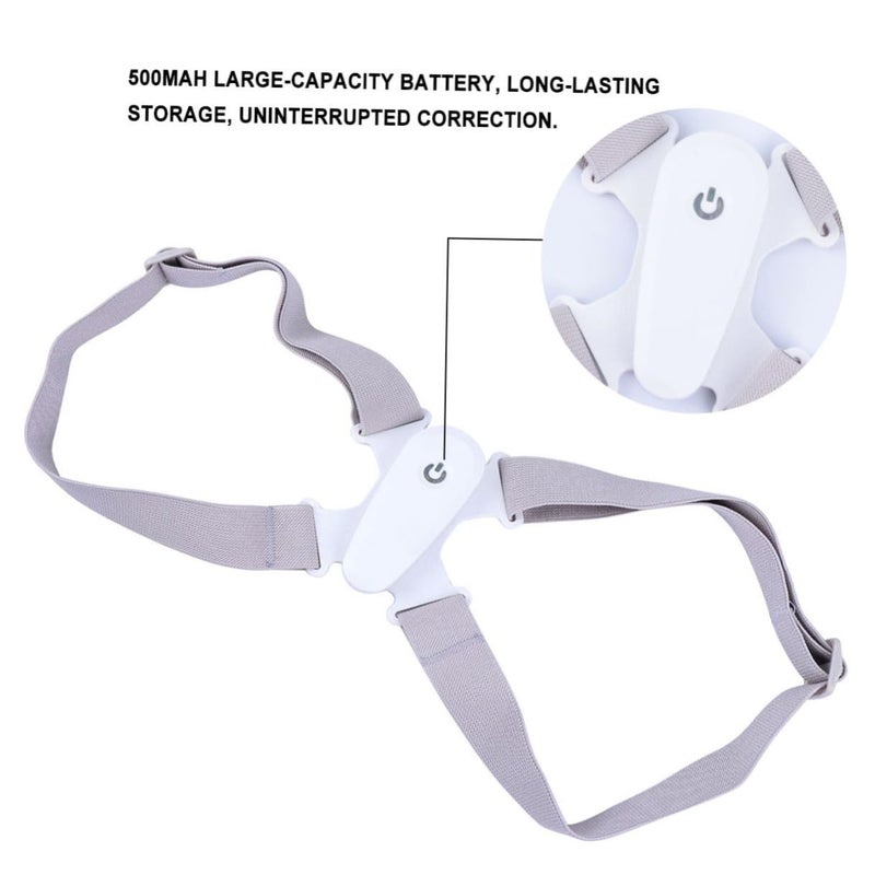 Smart Posture Corrector Back Brace Humpback Belt With Adjustable Strap Intelligent Sensor Vibration Reminder Invisible Orthopedic Training For Men Women Students - Image 4
