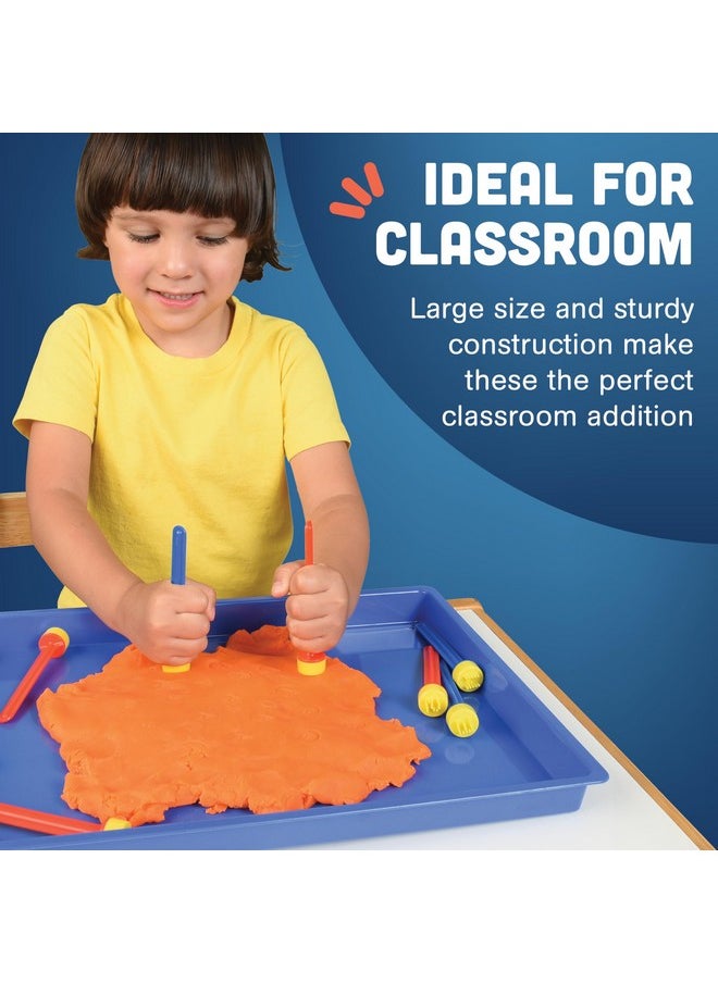 Constructive Playthings Constructive Playthings Messy Trays for Paint, Water and Sand Toys, Classroom Supplies, Toddler Toys for Creative Play, Set of 4 Trays, Ages 3 Years and Older  - Image 5