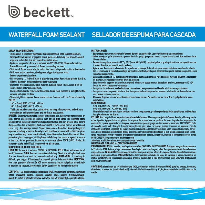 Beckett مانع تسرب الرغوة من بيكيت كوربوريشن - Image 2