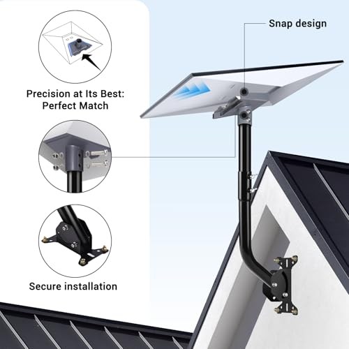 GADFISH Gen 3 Starlink Mount, Adjustable Starlink Gen 3 Mount, Starlink Mounting Kit for V3 Starlink Standard Dish-Include Starlink Gen 3 Pipe Adapter - Image 4
