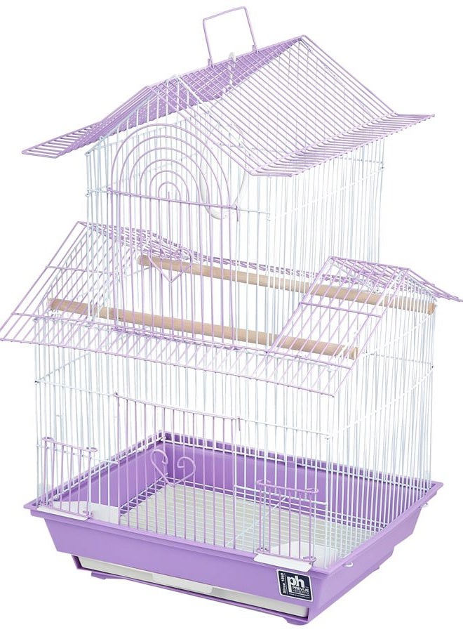 Prevue Pet Products Hendryx SP1720-3 Shanghai Parakeet Cage, Lilac and White - Image 1