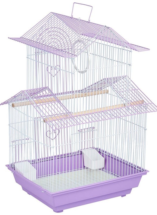 Prevue Pet Products Hendryx SP1720-3 Shanghai Parakeet Cage, Lilac and White - Image 3