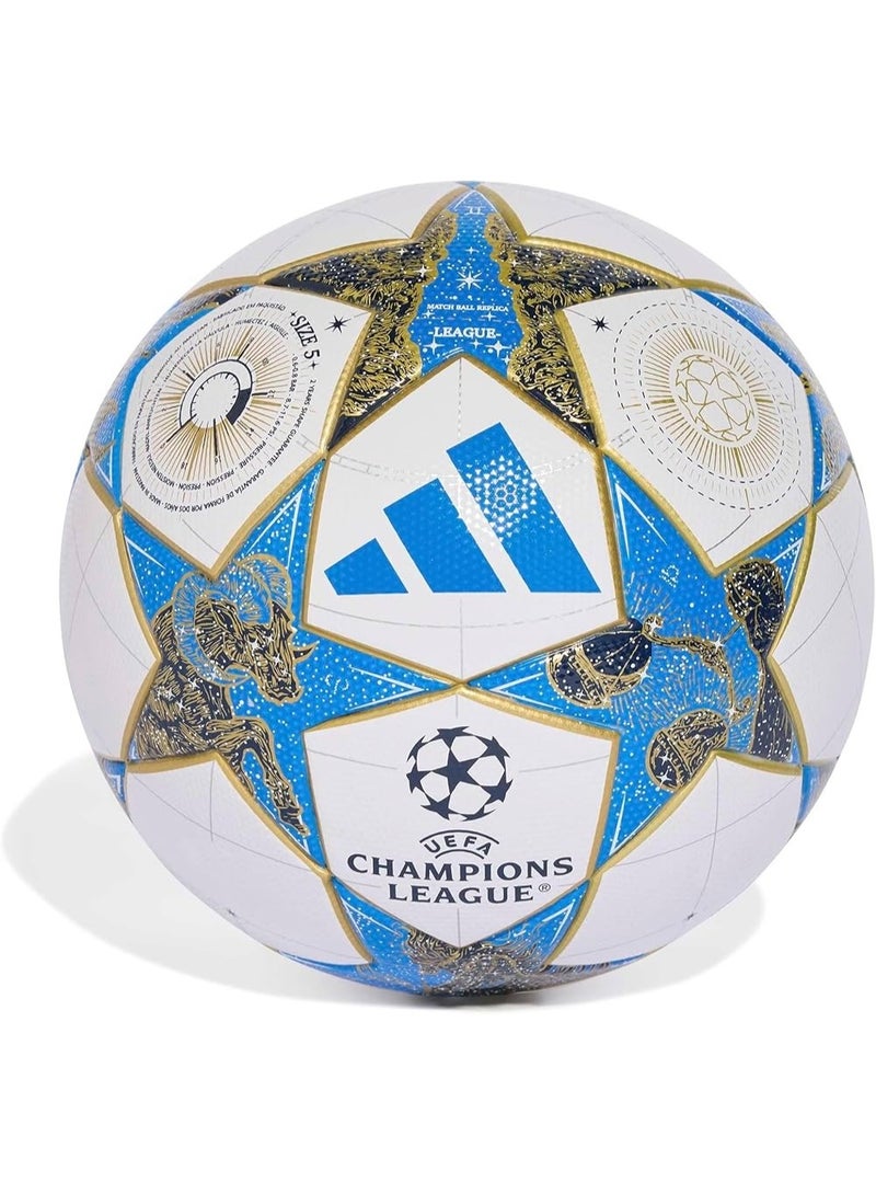Adidas UEFA Champions League 2025-2026 Match Ball Replica – Laminated Football – Size 5 – Blue/White/Gold - Image 1